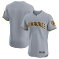 STECN M.Brewers Blank Player Gray Home Limited Elite Stitched Jerseys