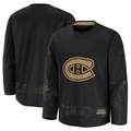 STECN M.Canadiens Black 2024 Military Appreciation Practice Jerseys