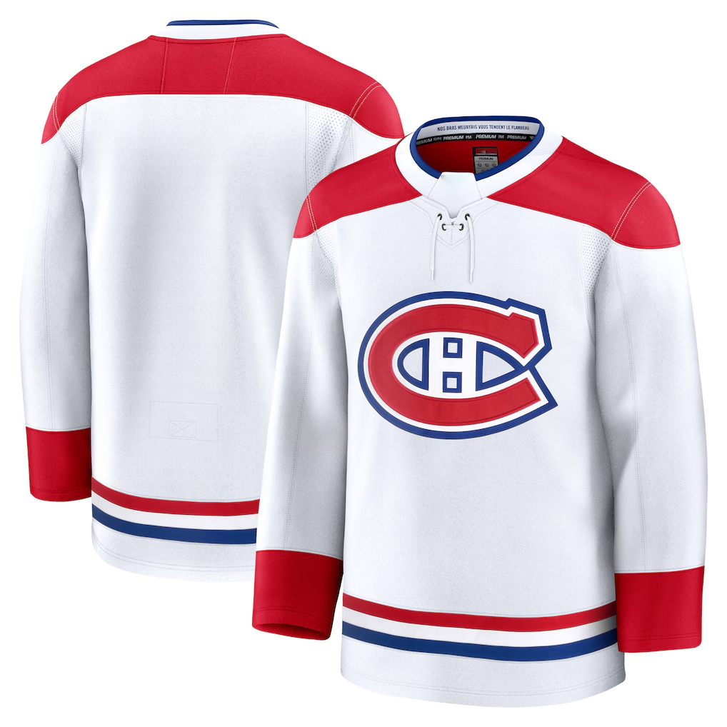STECN M.Canadiens White Away Premium Jerseys