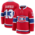 STECN M.Canadiens #13 Cole Caufield Red Home Premium Jerseys
