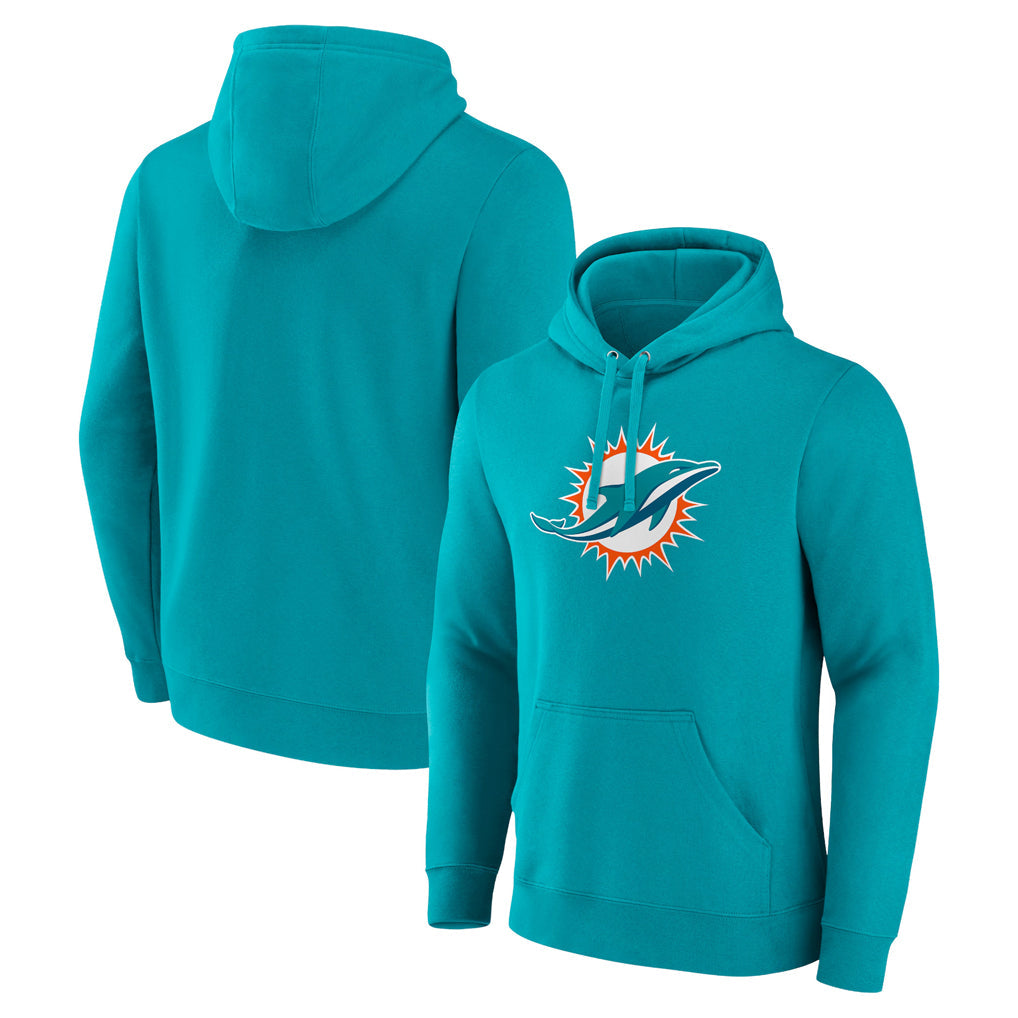 STECN M.Dolphins Aqua LOGO Pullover Hoodies Limited Blank Player Stitched Jerseys