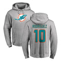 STECN M.Dolphins #10 Jacob Rodriguez Player Gray LOGO Pullover Hoodies Limited Stitched Jerseys