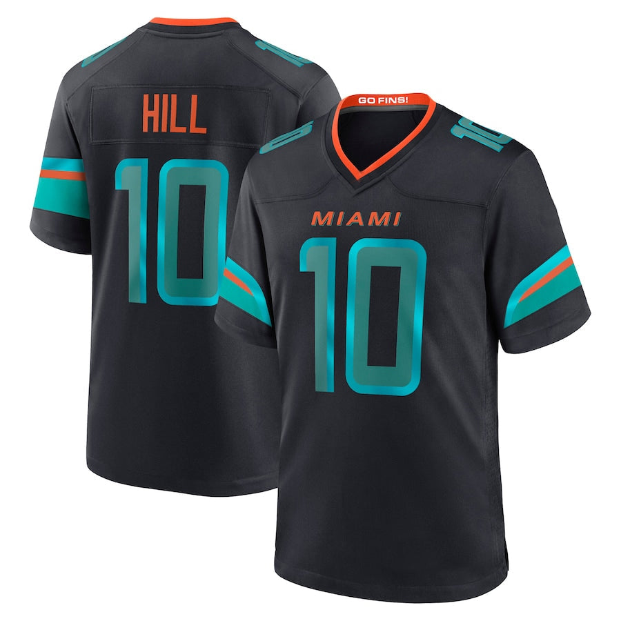 STECN M.Dolphins #10 Tyreek Hill Player Blue Rivalries Collection Game Stitched Jerseys