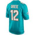 STECN M.Dolphins #12 Bob Griese Player Aqua Game Stitched Jerseys