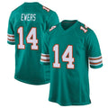 STECN M.Dolphins #14 Quinn Ewers Player Aqua Game Stitched Jerseys