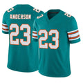 STECN M.Dolphins #23 Zayne Anderson Player Aqua Limited Alternate Vapor F.U.S.E. Home Game Stitched Jerseys