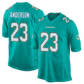 STECN M.Dolphins #23 Zayne Anderson Player Aqua Team Color Home Game Stitched Jerseys