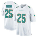 STECN M.Dolphins #25 Tyrel Dodson Player White Home Game Stitched Jerseys
