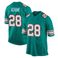 STECN M.Dolphins #28 De'Von Achane Player Aqua Alternate Home Game Stitched Jerseys