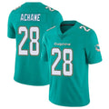 STECN M.Dolphins #28 De'Von Achane Player Aqua Limited Vapor Untouchable Home Game Stitched Jerseys
