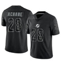 STECN M.Dolphins #28 De??£¤Von Achane Player Black RFLCTV Limited Stitched Jerseys