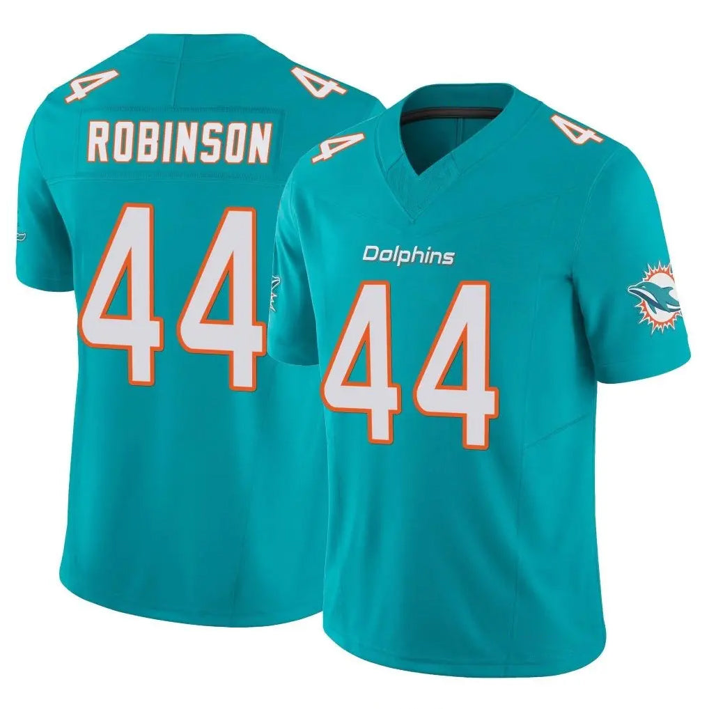 STECN M.Dolphins #44 Chop Robinson Player Aqua Limited Vapor F.U.S.E. Home Game Stitched Jerseys