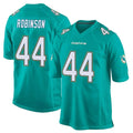 STECN M.Dolphins #44 Chop Robinson Player Aqua Team Color Home Game Stitched Jerseys