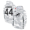 STECN M.Dolphins #44 Chop Robinson Player Arctic Camo Salute to Service Hoodies Limited Game Stitched Jerseys