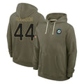 STECN M.Dolphins #44 Chop Robinson Player Olive Salute to Service Pullover Hoodies Limited Stitched Jerseys