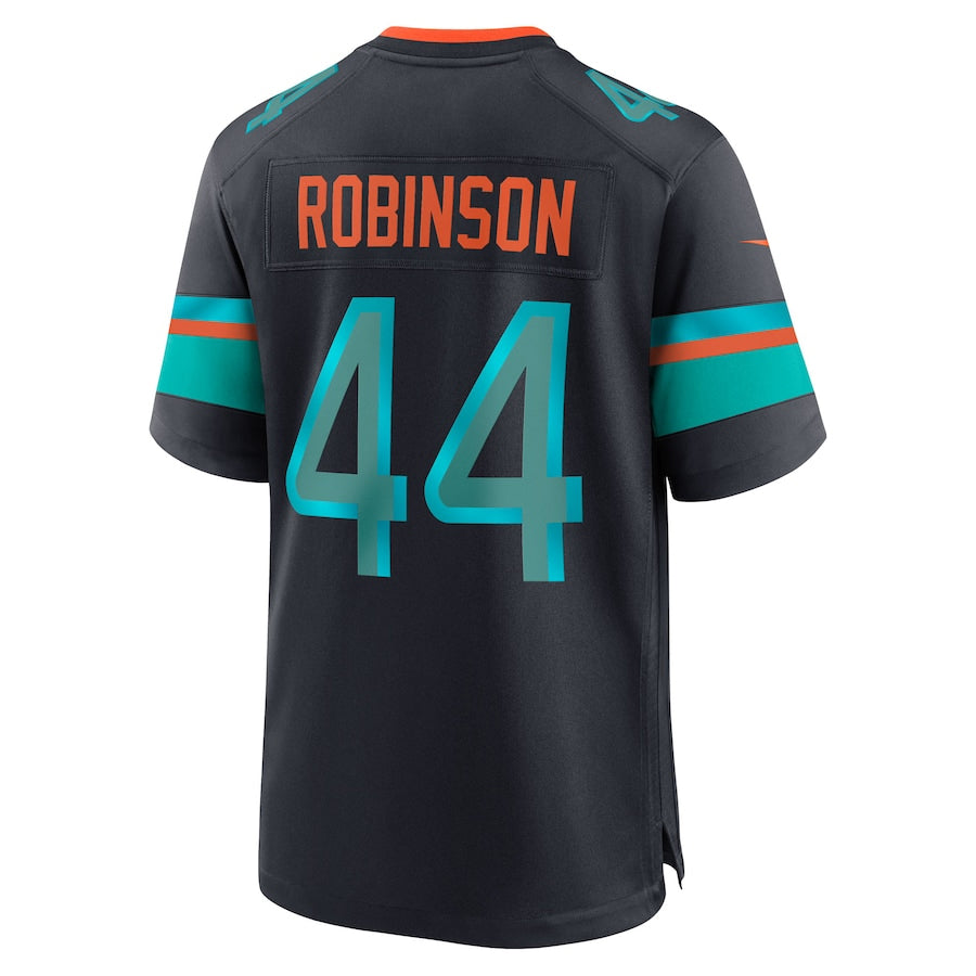 STECN M.Dolphins #44 Chop Robinson Player Pitch Blue Rivalries Collection Game Stitched Jerseys