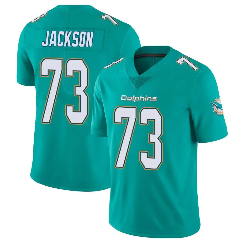 STECN M.Dolphins #73 Austin Jackson Player Aqua Limited Vapor Untouchable Home Game Stitched Jerseys