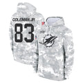 STECN M.Dolphins #83 Kevin Coleman Jr. Player Arctic Camo Salute to Service Hoodies Limited Game Stitched Jerseys