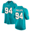 STECN M.Dolphins #94 Jordan Phillips Player Aqua Home Game Stitched Jerseys