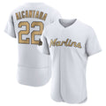 STECN M.Marlins #22 Sandy Alcantara Player Gold  Home Limited Elite Stitched Jerseys