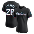 STECN M.Marlins #28 Kyle Stowers Player Black Vapor Home Limited Elite Stitched Jerseys