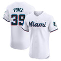 STECN M.Marlins #39 Eury Perez Player White  Home Limited Elite Stitched Jerseys