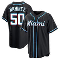 STECN M.Marlins #50 Agustin Ramirez Player Black Fashion Out Home Game Stitched Jerseys
