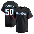 STECN M.Marlins #50 Agustin Ramirez Player Black  Home Limited Stitched Jerseys