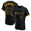 STECN M.Marlins #50 Agustin Ramirez Player Black Snake Skin City Home Limited Elite Stitched Jerseys