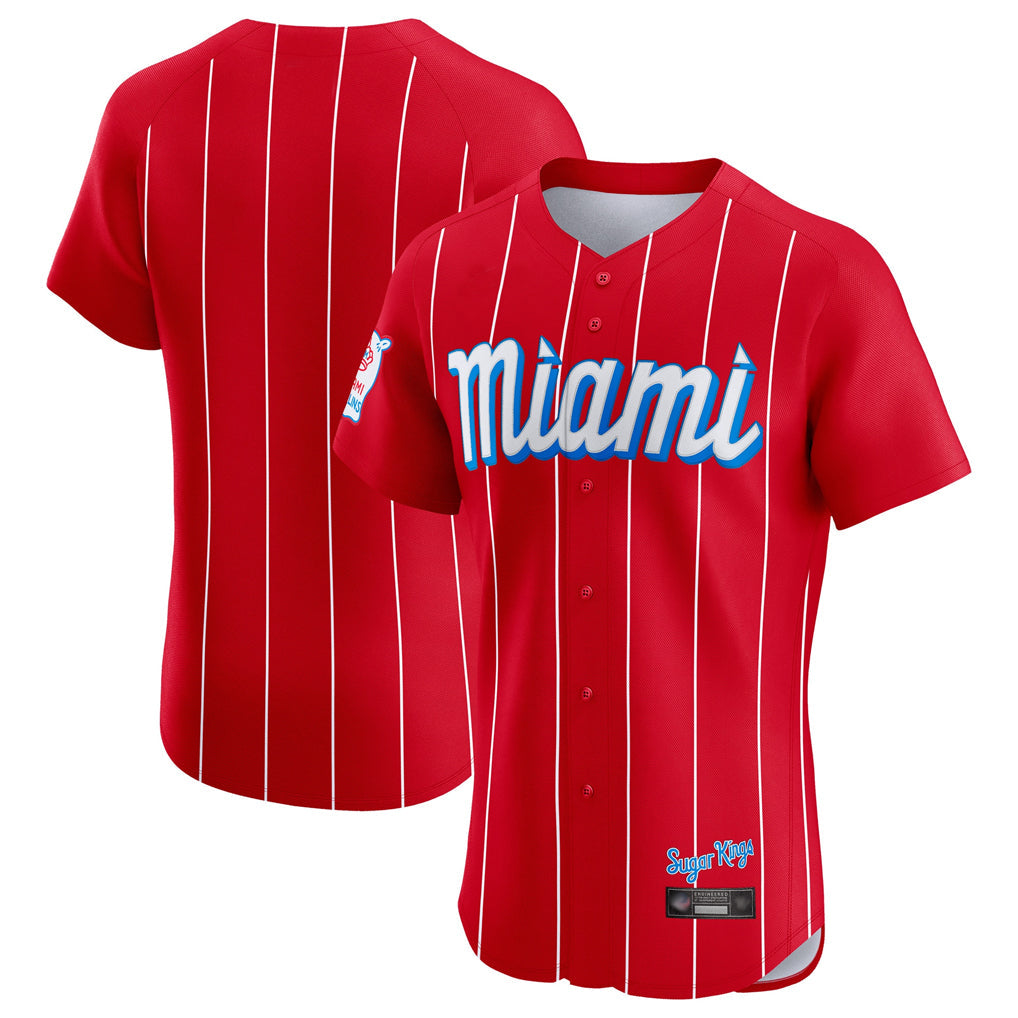 STECN M.Marlins Blank Player Red City Connect Home Limited Elite Stitched Jerseys