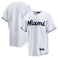 STECN M.Marlins Blank Player White  Home Game Stitched Jerseys