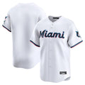 STECN M.Marlins Blank Player White Home Limited Stitched Jerseys