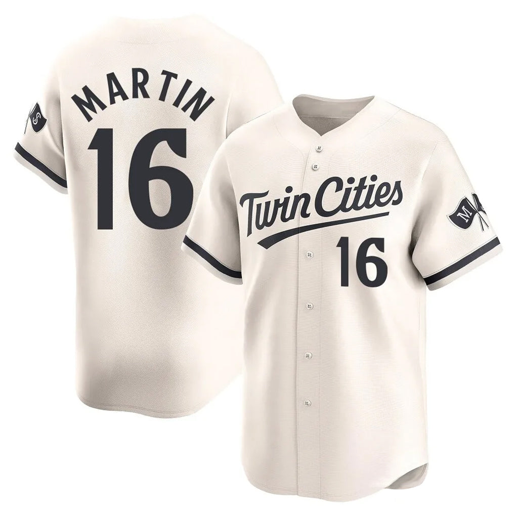 STECN M.Twins #16 Austin Martin Player Gray Game Limited Home Stitched Jerseys