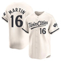 STECN M.Twins #16 Austin Martin Player Cream Home Limited Stitched Jerseys