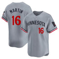STECN M.Twins #16 Austin Martin Player Gray Home Limited Stitched Jerseys