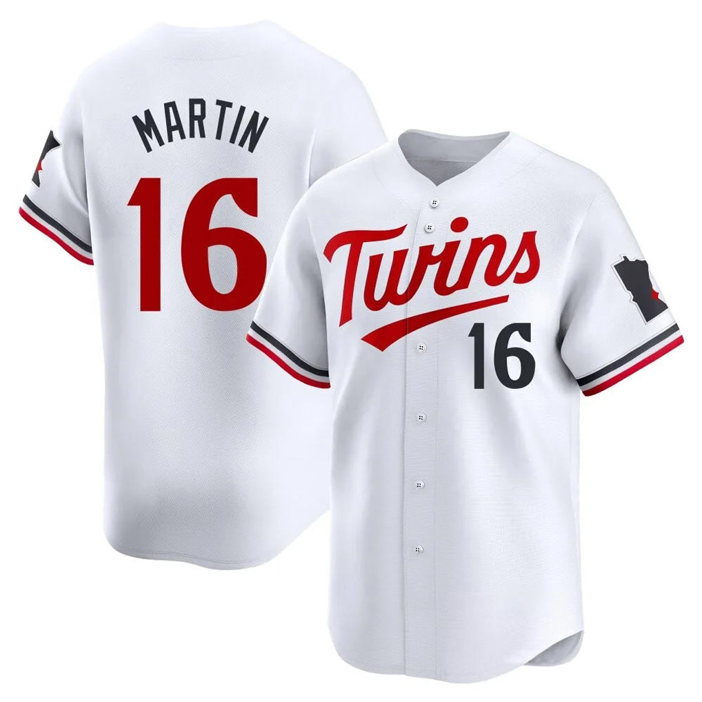 STECN M.Twins #16 Austin Martin Player White Home Limited Stitched Jerseys