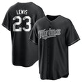STECN M.Twins #23 Royce Lewis Player Black Home Game Stitched Jerseys