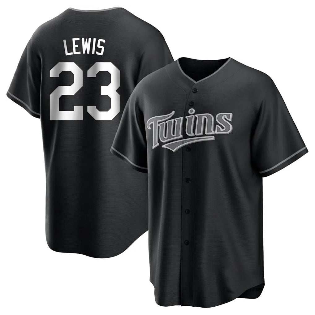 STECN M.Twins #23 Royce Lewis Player Black Home Game Stitched Jerseys