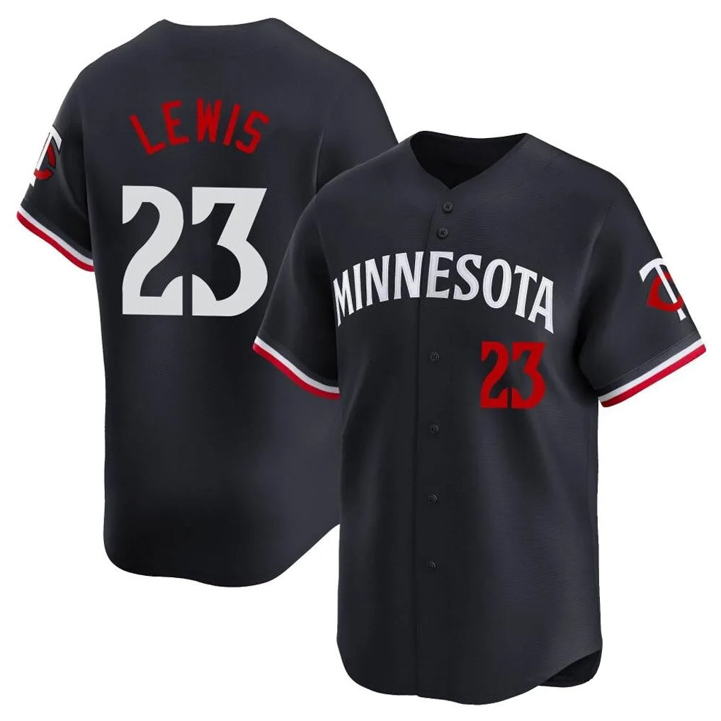 STECN M.Twins #23 Royce Lewis Player Navy Home Limited Stitched Jerseys