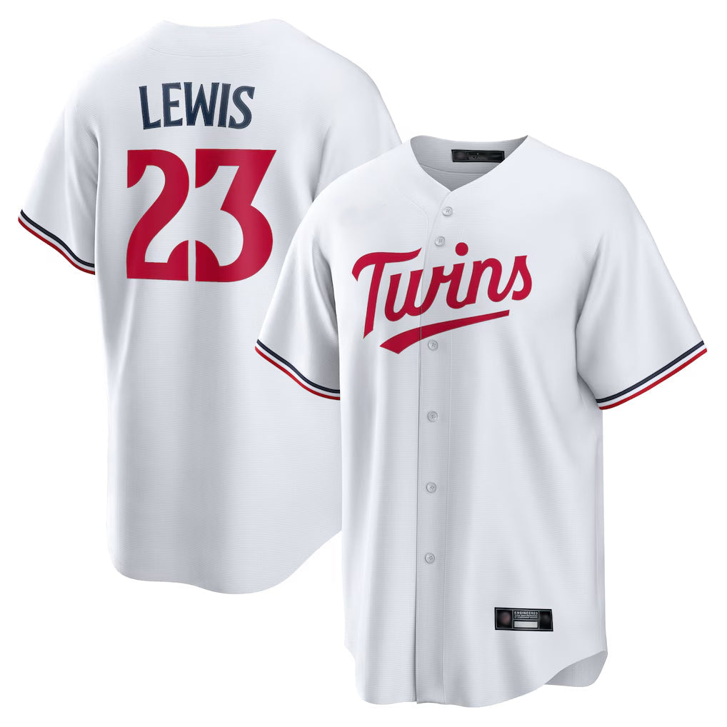 STECN M.Twins #23 Royce Lewis Player White Home Game Stitched Jerseys