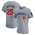 STECN M.Twins #25 Byron Buxton Player Gray Home Limited Elite Stitched Jerseys