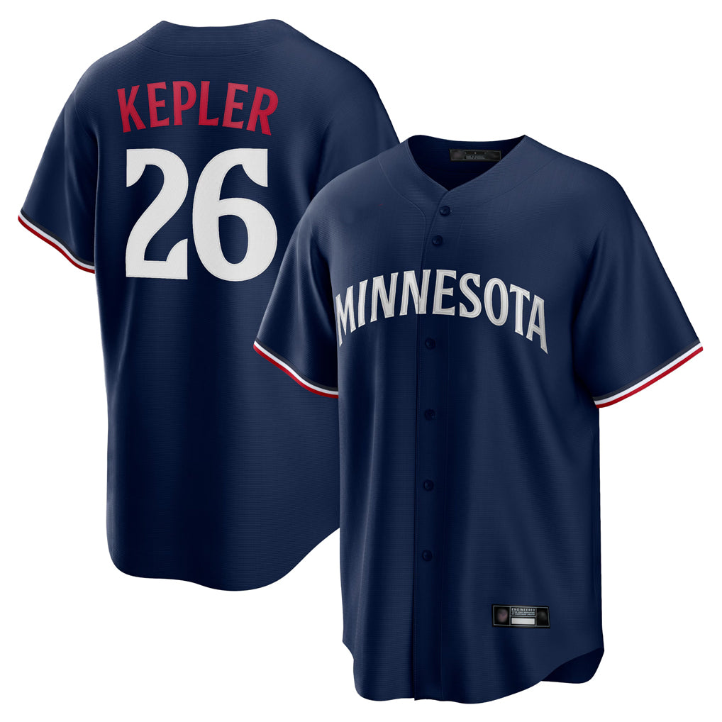 STECN M.Twins #26 Max Kepler Player Navy Replica Alternate Home Stitched Jerseys