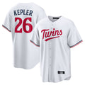 STECN M.Twins #26 Max Kepler Player White Home Game Stitched Jerseys