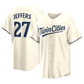 STECN M.Twins #27 Ryan Jeffers Player Cream Game Limited Home Stitched Jerseys