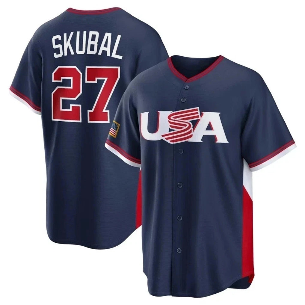 STECN M.Twins #27 Ryan Jeffers Player Navy USA 2026 World Classic Limited Home Stitched Jerseys