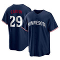 STECN M.Twins #29 Rod Carew Player Navy Replica Alternate Home Stitched Jerseys
