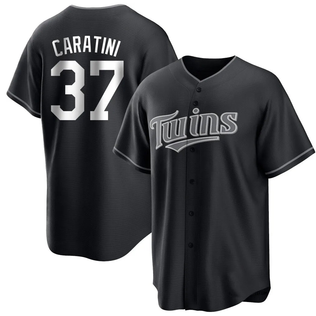 STECN M.Twins #37 Victor Caratini Player Black Home Game Stitched Jerseys