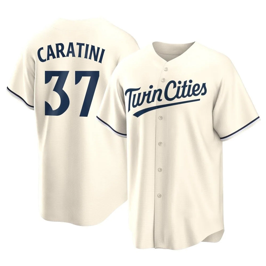STECN M.Twins #37 Victor Caratini Player Cream Game Limited Home Stitched Jerseys
