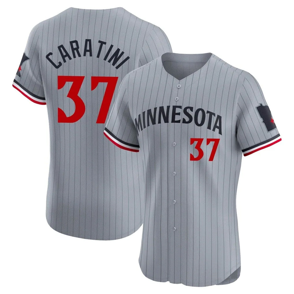 STECN M.Twins #37 Victor Caratini Player Gray Home Limited Elite Stitched Jerseys