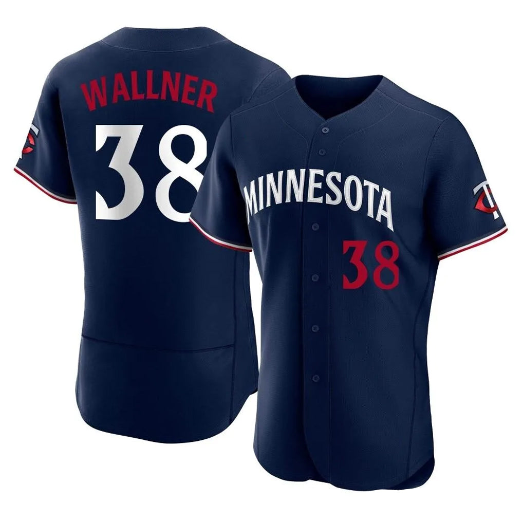 STECN M.Twins #38 Matt Wallner Player Navy Replica Home Limited Elite Stitched Jerseys